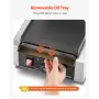 VEVOR Commercial Panini Grill, 1800W Electric Sandwich Panini Maker, Stainless Steel Sandwichs Press Grill with Handle and Temp 