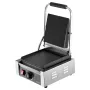 VEVOR Commercial Panini Grill, 1800W Electric Sandwich Panini Maker, Stainless Steel Sandwichs Press Grill with Handle and Temp 