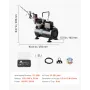 Airbrush Kit, 1/6 HP, Air Brush Kit med luftkompressor, 1