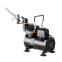 Airbrush Kit, 1/6 HP, Air Brush Kit with Air Compressor, 1 Dual-Action Professional Airbrush with 3 Tips, Hose, Holder, Cleaning