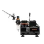 VEVOR Airbrush Kit, 1/6 HP, Air Brush Kit with Air Compressor, 1 Dual-Action Professional Airbrush with 3 Tips, Hose, Holder, Cl