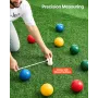 boccia kuglesæt, 100 mm, med 8 harpiksbolde, Pallino, bæretaske