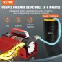Fuel Transfer Pump, 12V DC 37.9 LPM 798.6 cm Lift, Portable Electric Diesel Transfer Extractor Pump Kit with Automatic Shut-off 