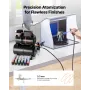 Airbrush Kit, 1/6 HP, Air Brush Kit with Air Compressor and Tank, 1 Dual-Action Professional Airbrush with 1 Tip, Hose, Acrylic 