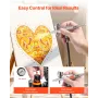 VEVOR Airbrush Kit, 1/6 HP, Air Brush Kit med luftkompressor og tank, 1 Dual-Action Professional Airbrush med 1 spids, slange,