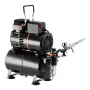 Airbrush Kit, 1/6 HP, Air Brush Kit med luftkompressor og tank