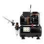 Airbrush Kit, 1/6 HP, Air Brush Kit med luftkompressor og tank