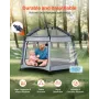 VEVOR Baby Playpen, Pop Up Toddler Playpen with Canopy, Indoor & Outdoor Portable Play Yard for Babies Toddlers with UPF 50+ Sun
