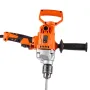 Drill Mixer, 15.89mm Corded Electric Drill Mixer Set, 0-850RPM 3.2A Mixing Drills, Mixing Drills Machine with D-Handle for Drill