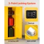 Flammable Cabinet, 96.4 x 86.4 x 165.1 cm, 65 Gallon Flammable Storage Cabinet with Adjustable Shelf, Cold-Rolled and Galvanized