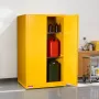 VEVOR Flammable Cabinet, 96.4 x 86.4 x 165.1 cm, 65 Gallon Flammable Storage Cabinet with Adjustable Shelf, Cold-Rolled and Galv