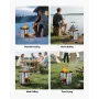 Camping Rocket Stove, Wood Burning Portable Rocket Stove with Carrying Bag for Backpacking, Stainless Steel, Single Door, Burn W
