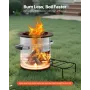 Camping Rocket Stove, Wood Burning Portable Rocket Stove with Carrying Bag for Backpacking, Stainless Steel, Single Door, Burn W