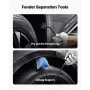 Dent Puller Kit, Paintless Car Dent Removal Tool, Auto Fender Damage Repair Puller Lifter with Curved Rod, Crowbar, Rubber Hamme