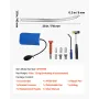 Dent Puller Kit, Paintless Car Dent Removal Tool, Auto Fender Damage Repair Puller Lifter with Curved Rod, Crowbar, Rubber Hamme