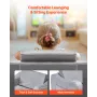 2-in-1 Kids Sofa, Foldable Toddler Soft Couch with Armrests, Made of 28D Sponge & Short Pile, Convertible Toddler Chair to Loung