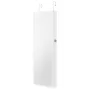 Mirror Jewelry Cabinet, 42.52-Inch Tall Lockable Jewelry Cabinet Armoire with Full-Length Mirror, Wall or Door Mounted Jewelry M