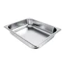 VEVOR Stainless Steam Hotel Pan, 1/2 Size x 63.5mm Deep, 3.8L Table Steam Pan, Anti Jam Restaurant Supplies Reusable Rustproof C