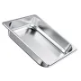 Stainless Steam Hotel Pan, 1/2 Size x 63.5mm Deep, 3.8L Table Steam Pan, Anti Jam Restaurant Supplies Reusable Rustproof Caterin