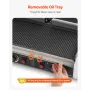 Commercial Panini Grill, 3600W Electric Sandwich Panini Maker, Stainless Steel Double Sandwich Press, Panini Grill Temp Control,