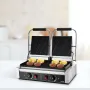Commercial Panini Grill, 3600W Electric Sandwich Panini Maker, Stainless Steel Double Sandwich Press, Panini Grill Temp Control,