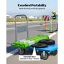 3 Pack Traffic Delineator Posts, 1140 mm Traffic Safety Cones with Weighted Base and Reflective Strips, Heavy Duty Delineator Po
