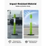 3 Pack Traffic Delineator Posts, 1140 mm Traffic Safety Cones with Weighted Base and Reflective Strips, Heavy Duty Delineator Po