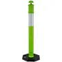 VEVOR 3 Pack Traffic Delineator Posts, 1140 mm Traffic Safety Cones with Weighted Base and Reflective Strips, Heavy Duty Delinea
