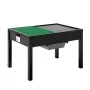 Kids Wooden Activity Table, Building Blocks Double-Sided Tabletop, Multi-Purpose Activity Play Table with 2 Storage Bins for Kid