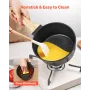 1,5 QT gryde, nonstick-gryde med hærdet glaslåg