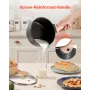 1,5 QT gryde, nonstick-gryde med hærdet glaslåg