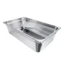 Stainless Steam Hotel Pan, Full Size x 145mm Deep, 20.5L Table Steam Pan, Anti Jam Restaurant Supplies Reusable Rustproof Cateri