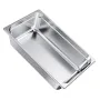 Stainless Steam Hotel Pan, Full Size x 145mm Deep, 20.5L Table Steam Pan, Anti Jam Restaurant Supplies Reusable Rustproof Cateri