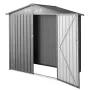 VEVOR 1860 x 1210 x 1841 mm Metal Garden Shed, Outdoor Storage Shed with Lockable Doors & 4 Louver Vents, Peak Roof Metal Sheds 
