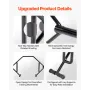 Trap Bar Hex Bar, Open-Ended Frame Hex Barbell, 50mm 360 kg Capacity Shrug Bars with Knurled Grips, Weightlifting and Strength T