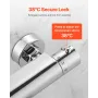 VEVOR Thermostatic Shower Faucet Valve, 38℃ Secure Lock Thermostatic Shower Valve, Hot Cold Water Showering Faucet Temperature C