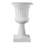 Plastic Urn Planters, 40 x 67 cm, 2 Pack White Classic Flower Pots Front Porch Planters, Indoor & Outdoor Vase for Wedding, Part