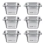Rustfri Steam Hotel Pans, 1/6 Størrelse x 100 mm Dyb, 1,7 L