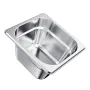 Rustfri Steam Hotel Pans, 1/6 Størrelse x 100 mm Dyb, 1,7 L