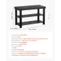Shoe Rack Bench, 3-Tier Bamboo Entryway Bench, Shoe Storage Organizer Holds Up to 286 lbs, 703 x 288 x 451 mm, for Front Door, H