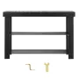Shoe Rack Bench, 3-Tier Bamboo Entryway Bench, Shoe Storage Organizer Holds Up to 286 lbs, 703 x 288 x 451 mm, for Front Door, H