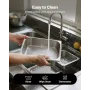 Stainless Steam Hotel Pans, 1/2 Size x 98mm Deep, 6L Table Steam Pan, Anti Jam Restaurant Supplies Reusable Rustproof Catering S