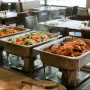 Stainless Steam Hotel Pans, 1/2 Size x 98mm Deep, 6L Table Steam Pan, Anti Jam Restaurant Supplies Reusable Rustproof Catering S