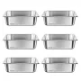 Rustfri Steam Hotel Pans, 1/2 Størrelse x 98 mm Dyb, 6L Bord