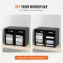 Wood Literature Organizer, 12 Compartments, File Sorter with Removable Shelves, Mailboxes Slot for Office Home Classroom Mailroo