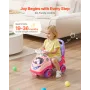 VEVOR Ride On Toddler Push Car, Push Car til Toddler 19 til 36 måneder, Kids Ride On Toy med horn og musik, 22 kg bæreevne, U