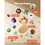 Button Maker Machine, 58 mm, Plastic Pin Maker with 100pcs Button Parts, Circle Cutter and Hex Wrenches, Reinforced Ergonomic Ha