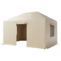 Winter Gazebo Cover Fits 3.08 x 4.39 m Hardtop Gazebos, All-Weather Gazebo Cover with Sidewalls & Windows, High-Density PE Mater
