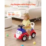 Ride On Toddler Push Car, Push Car for Toddler 19 to 36 Months, Kids Ride On Toy with Music & Under-seat Storage, 25 kg Lo