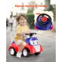 Ride On Toddler Push Car, Push Car for Toddler 19 to 36 Months, Kids Ride On Toy with Music & Under-seat Storage, 25 kg Lo